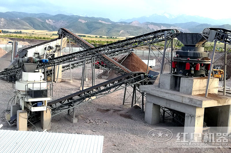 中型產量造沙生產線現場